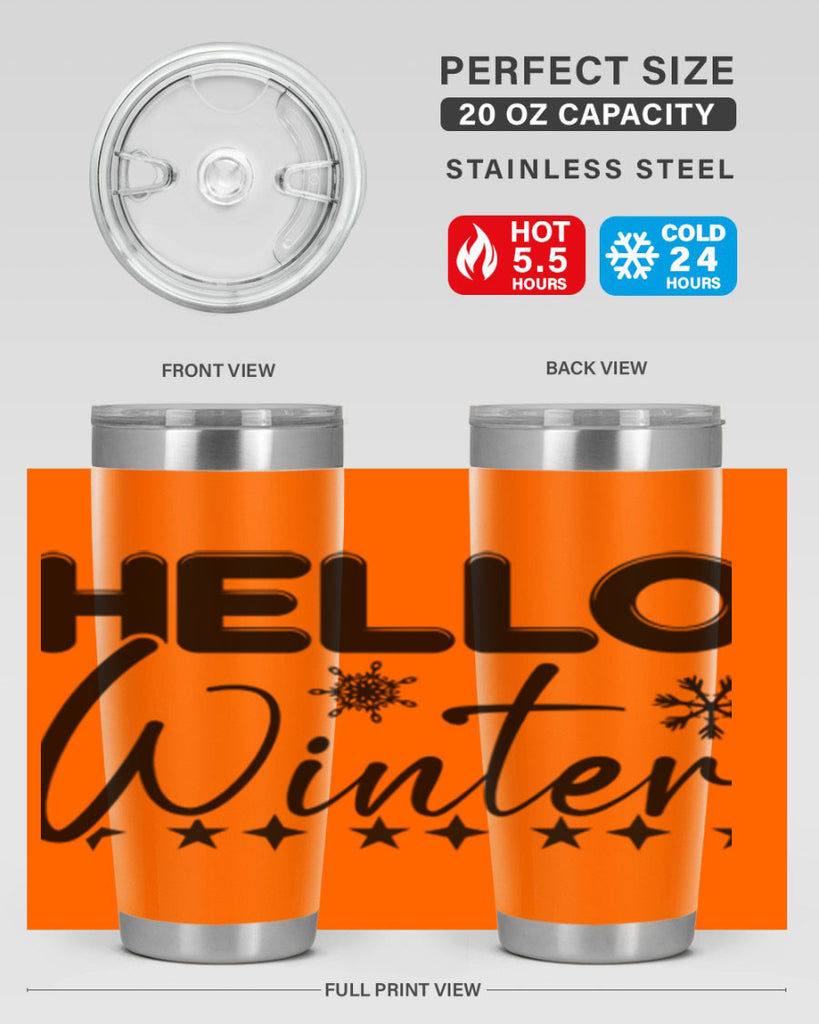 Hello winter 183#- winter- Tumbler