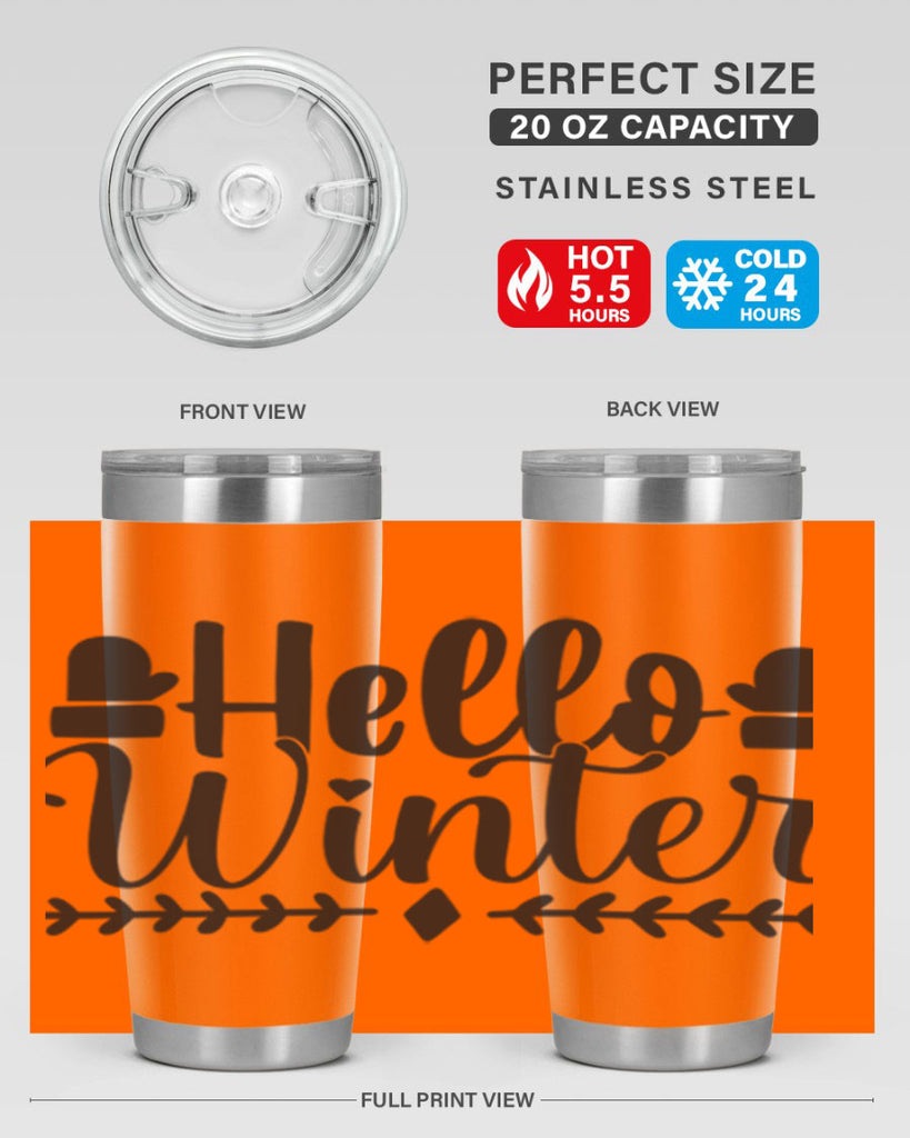 Hello winter 184#- winter- Tumbler