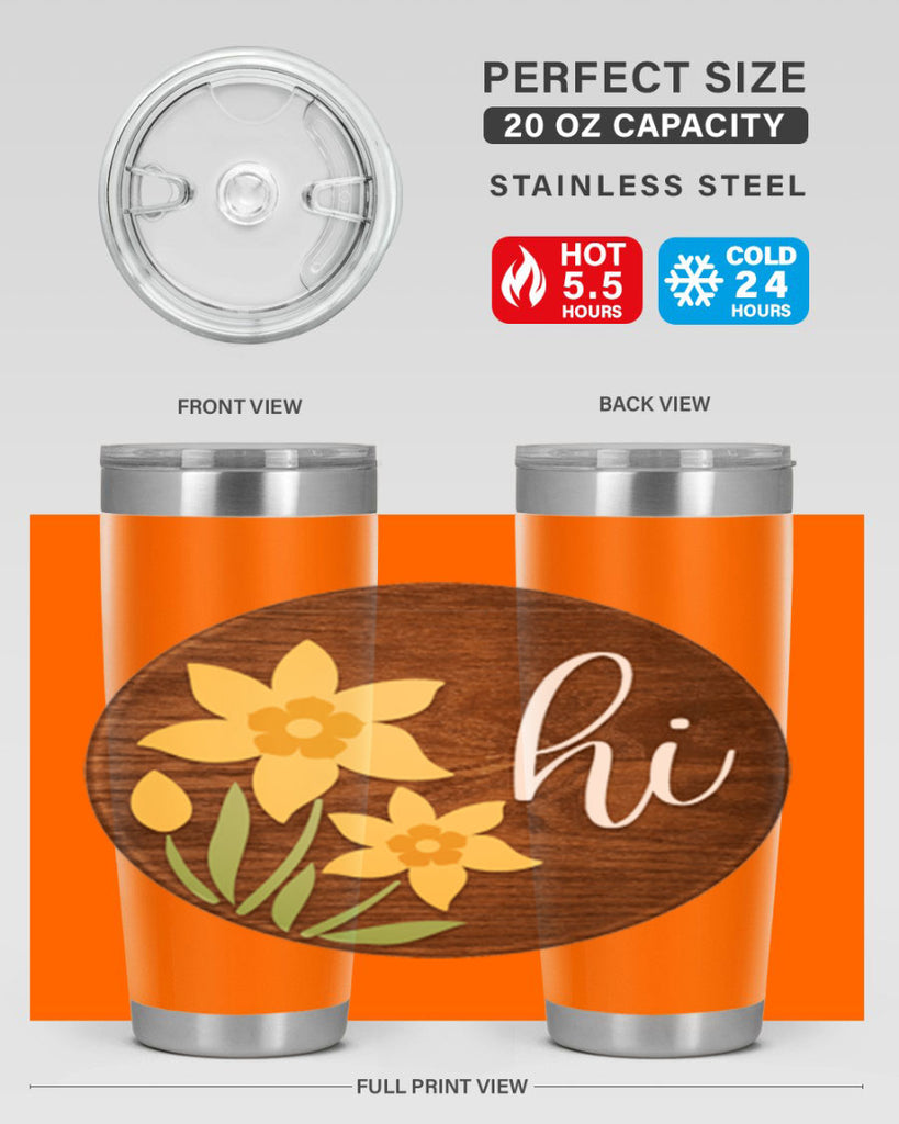 Hi daffodil flower Mockup235#- spring- Tumbler