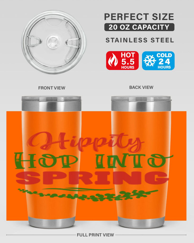 Hippity Hop into Spring 239#- spring- Tumbler