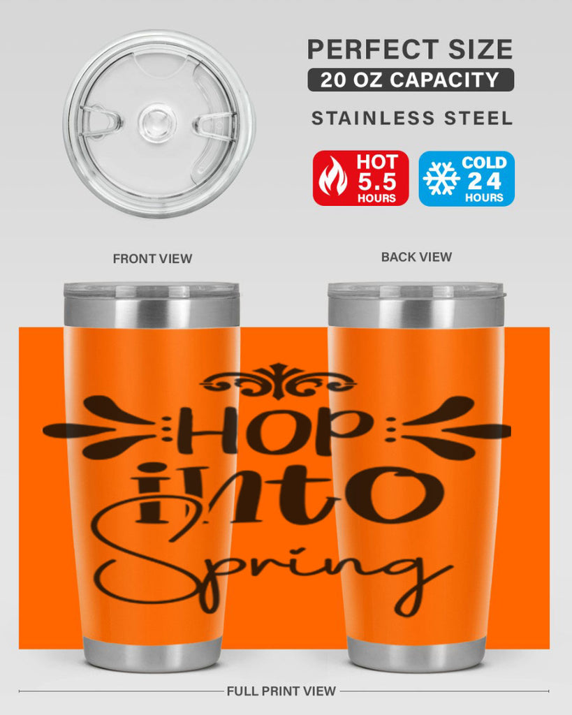 Hop into Spring 247#- spring- Tumbler
