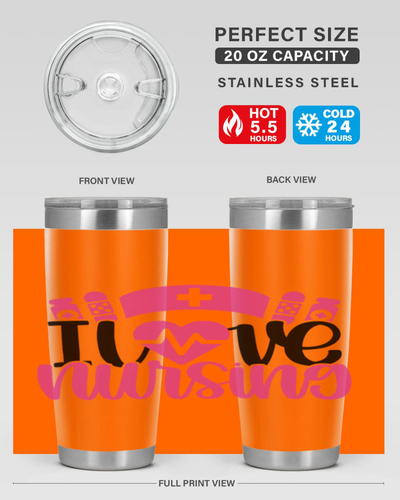I Love Nursing Style Style 171#- nurse- tumbler