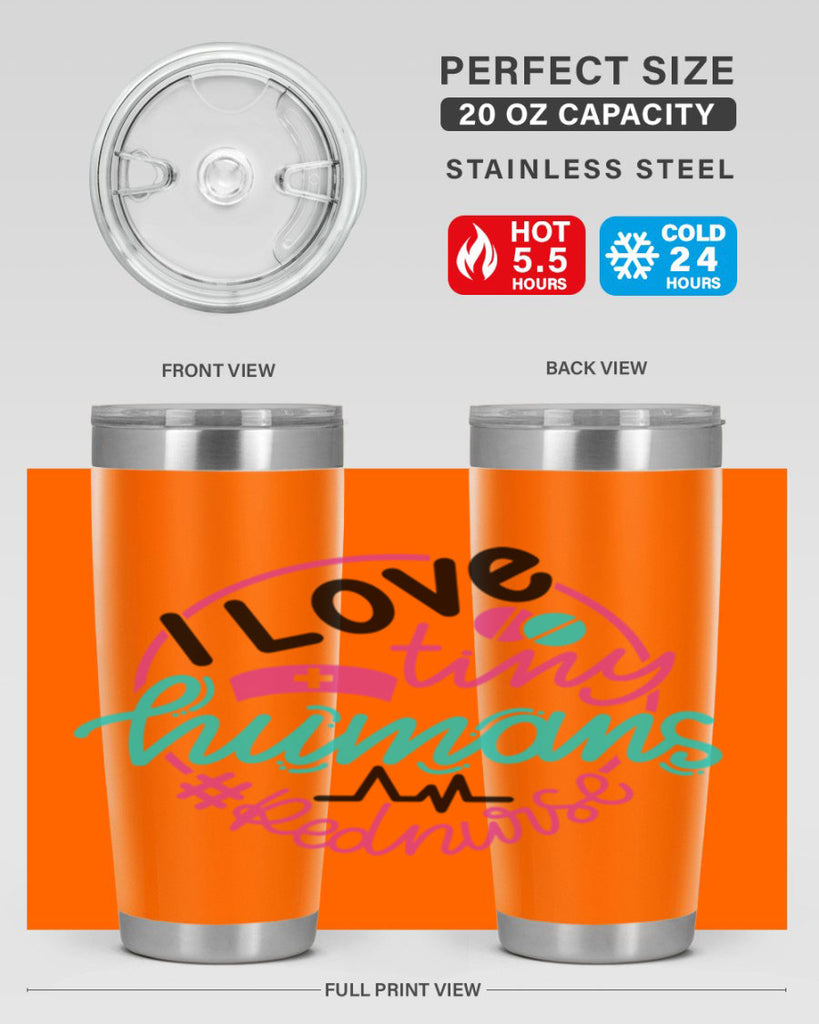 I Love Tiny Humans Red Nurse Style Style 167#- nurse- tumbler