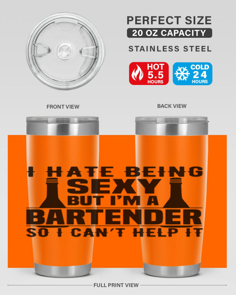 I hate being Style 1#- bartender- tumbler