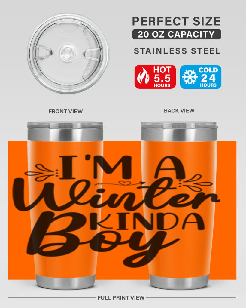 Im A Winter Kinda Boy 238#- winter- Tumbler