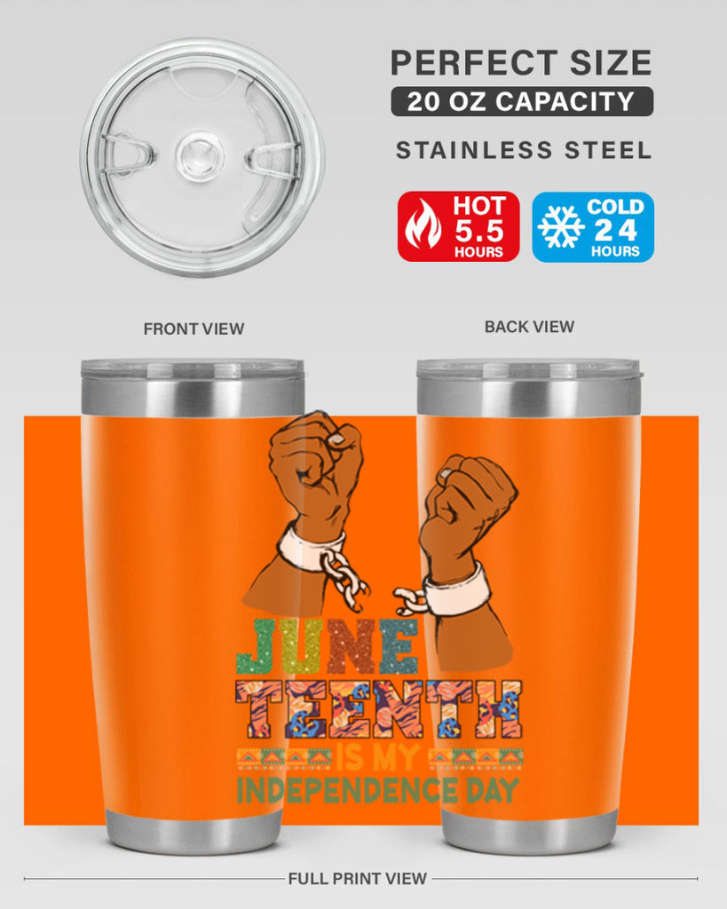 Juneteenth Is My Independence Day Png 29#- Juneteenth- tumbler