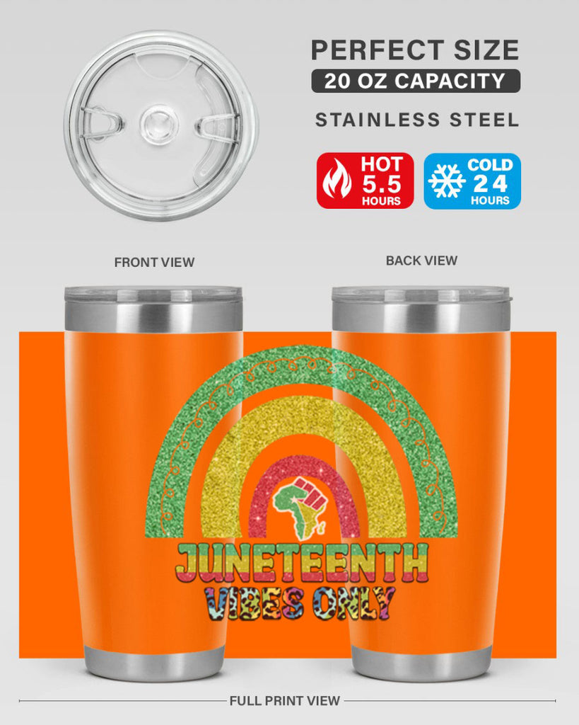 Juneteenth Vibes Only 5#- Juneteenth- tumbler