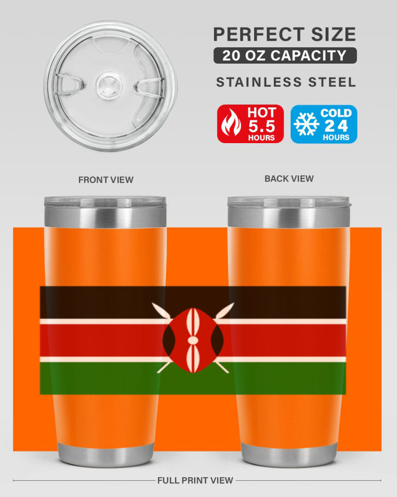 Kenya 110#- world flags- Tumbler