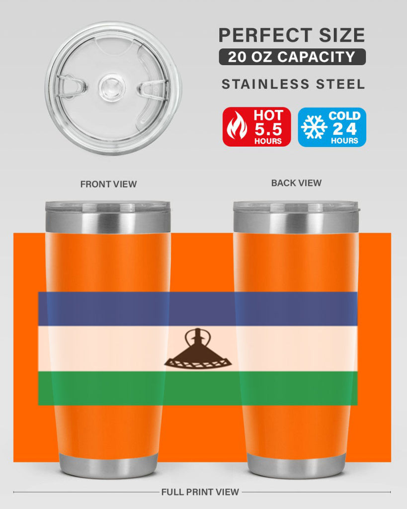 Lesotho 102#- world flags- Tumbler