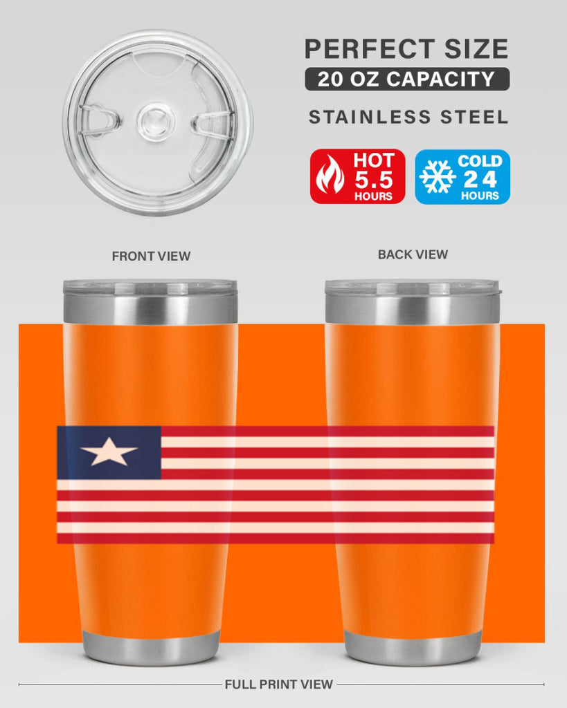 Liberia 101#- world flags- Tumbler