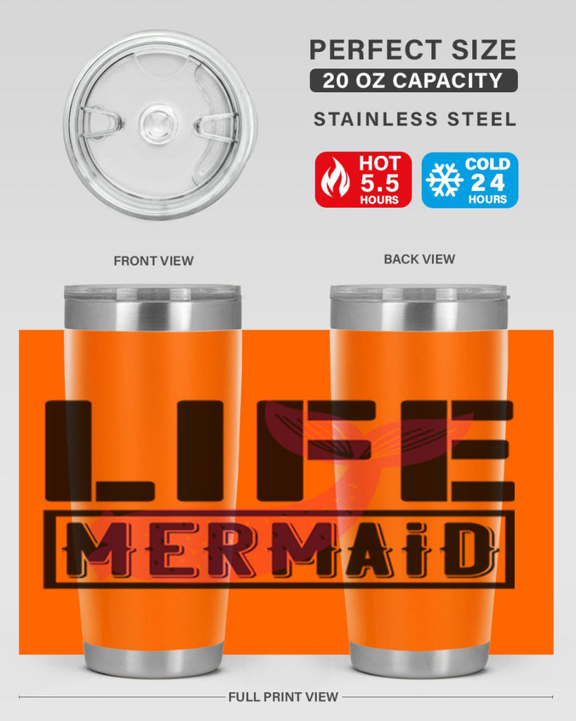 Life mermaid 303#- mermaid- Tumbler