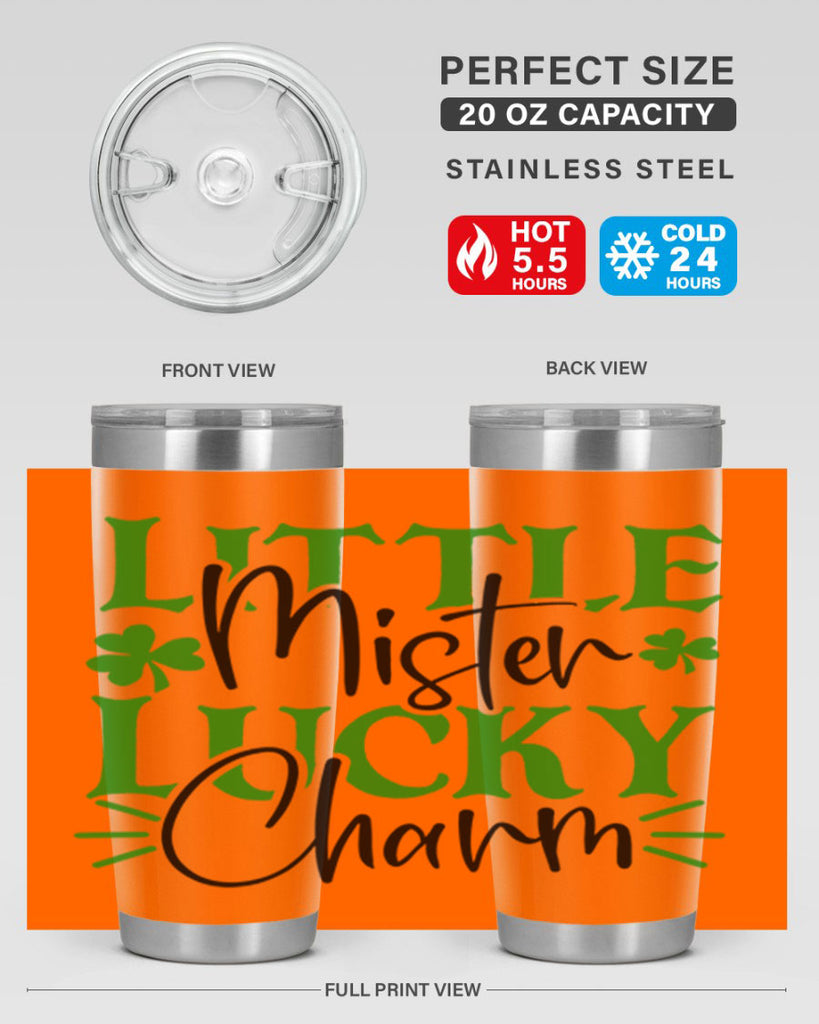 Little Mister Lucky Charm Style 153#- St Patricks Day- Tumbler