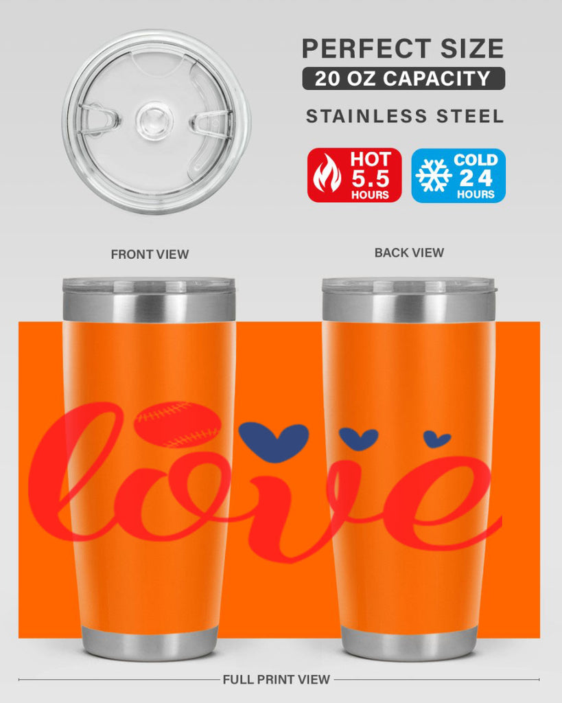 Love 2052#- baseball- Tumbler