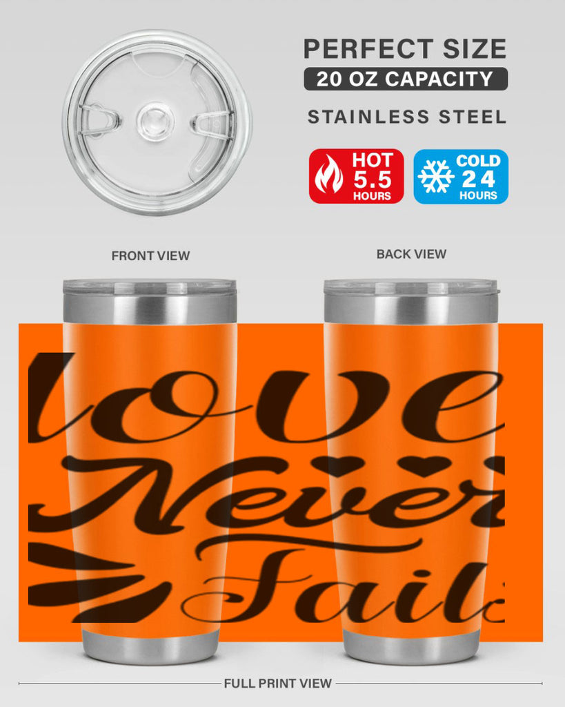 Love Never Fails 316#- winter- Tumbler