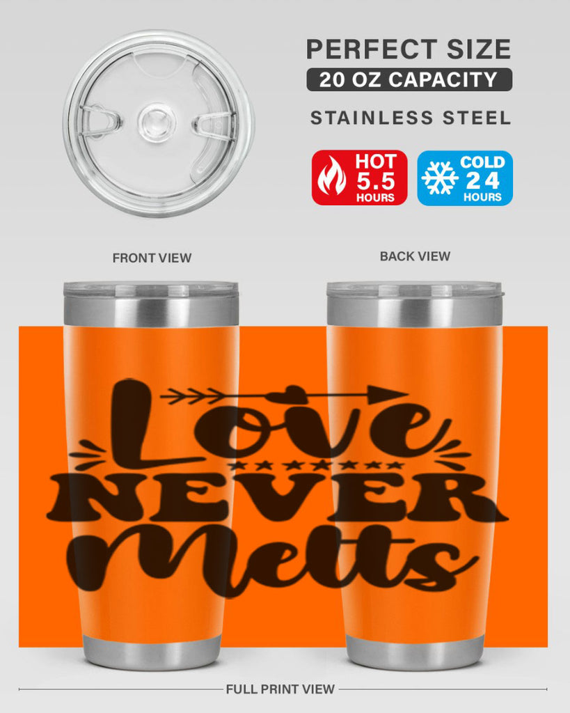 Love Never Melts 310#- winter- Tumbler
