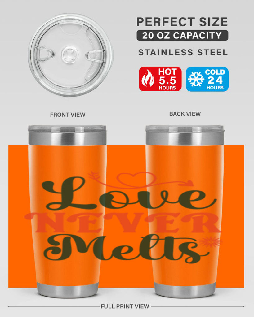 Love Never Melts 312#- winter- Tumbler