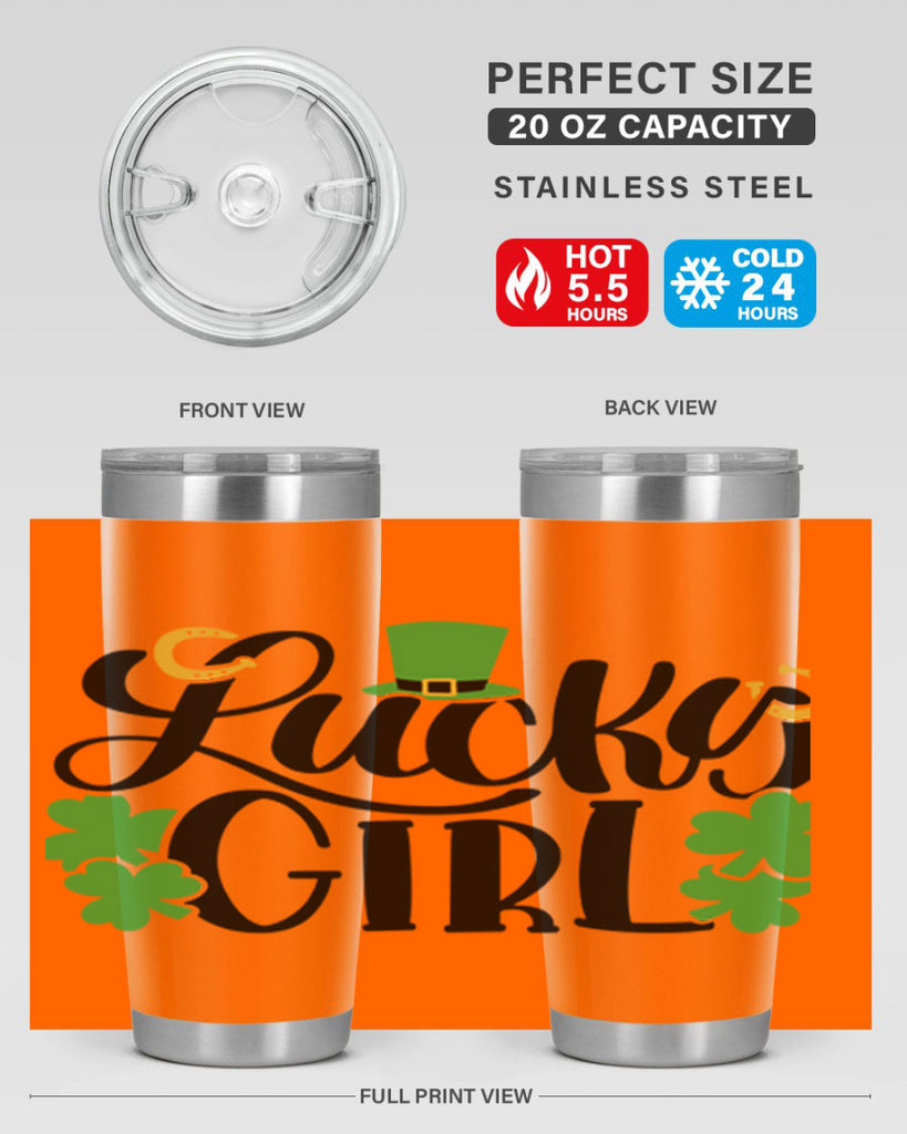 Lucky Girl Style 56#- St Patricks Day- Tumbler