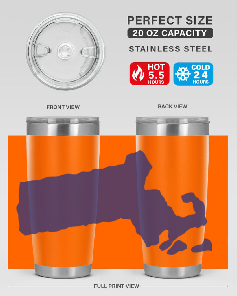 Massachusetts 30#- stateflags- Tumbler