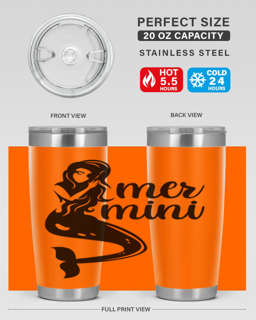 Mer mini 352#- mermaid- Tumbler