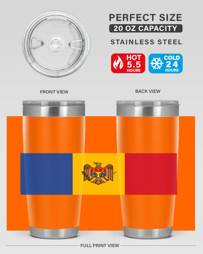 Moldova 85#- world flags- Tumbler