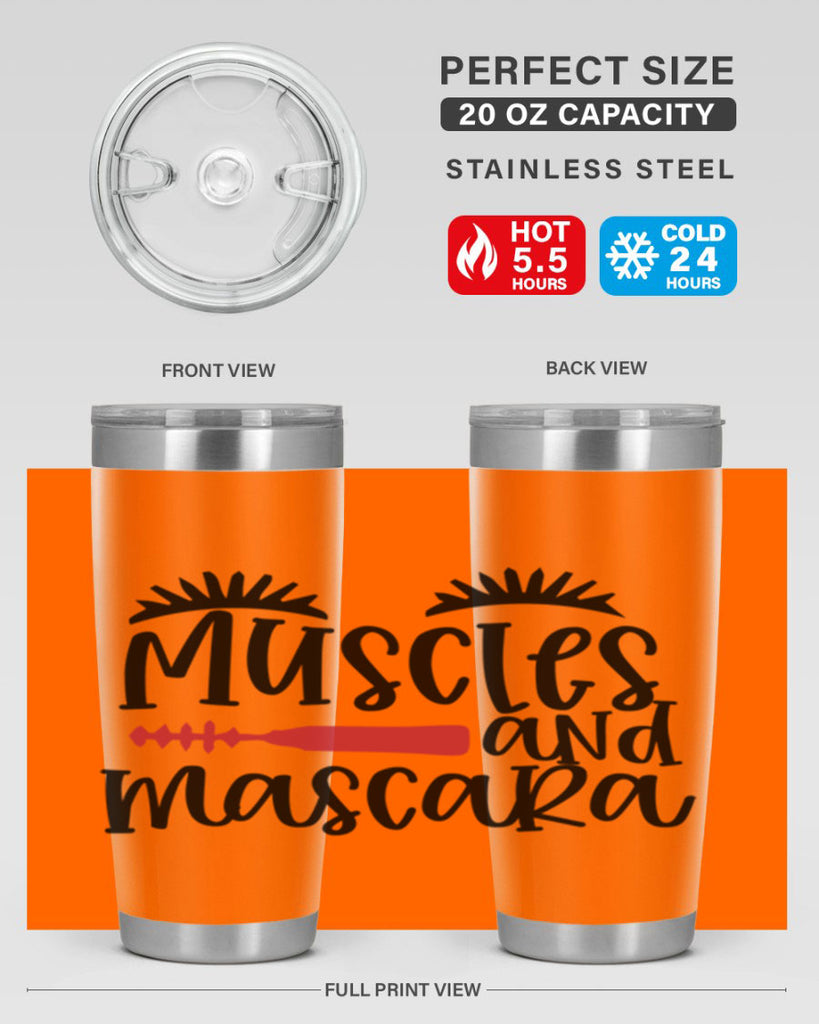 Muscles and mascara design Style 221#- make up- Tumbler