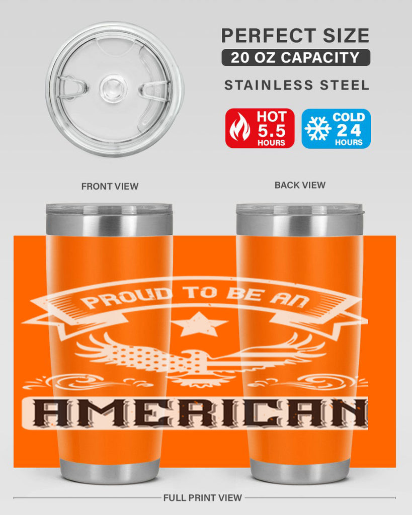 Proud to be an American Style 189#- Fourt Of July- Tumbler