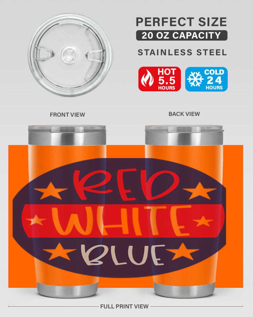 Red White Blue Style 170#- Fourt Of July- Tumbler