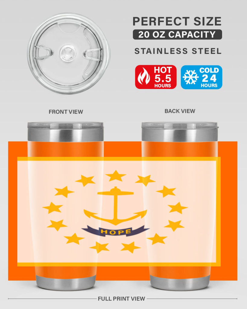 Rhode Island 13#- Us Flags- Tumbler