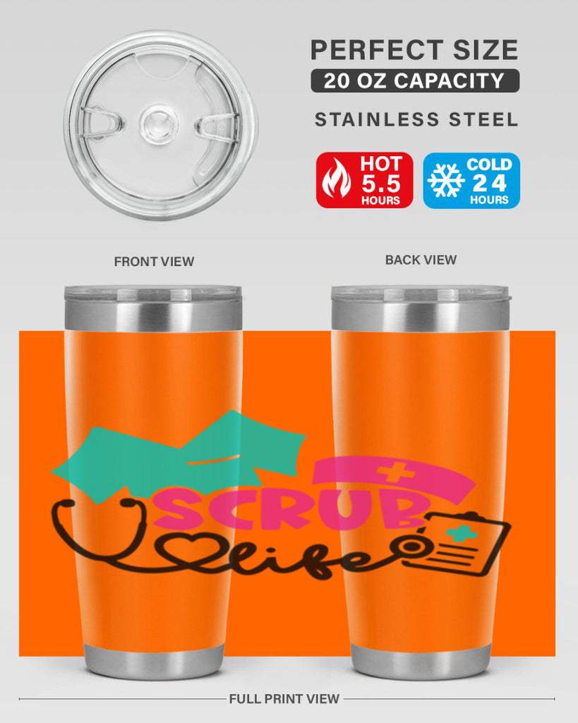 Scrub Life Style Style 47#- nurse- tumbler