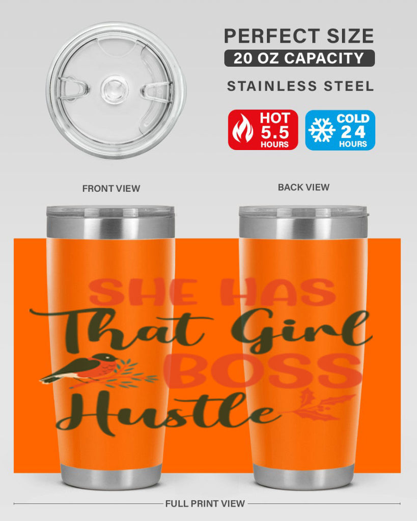 She Has That Girl Boss Hustle 363#- winter- Tumbler
