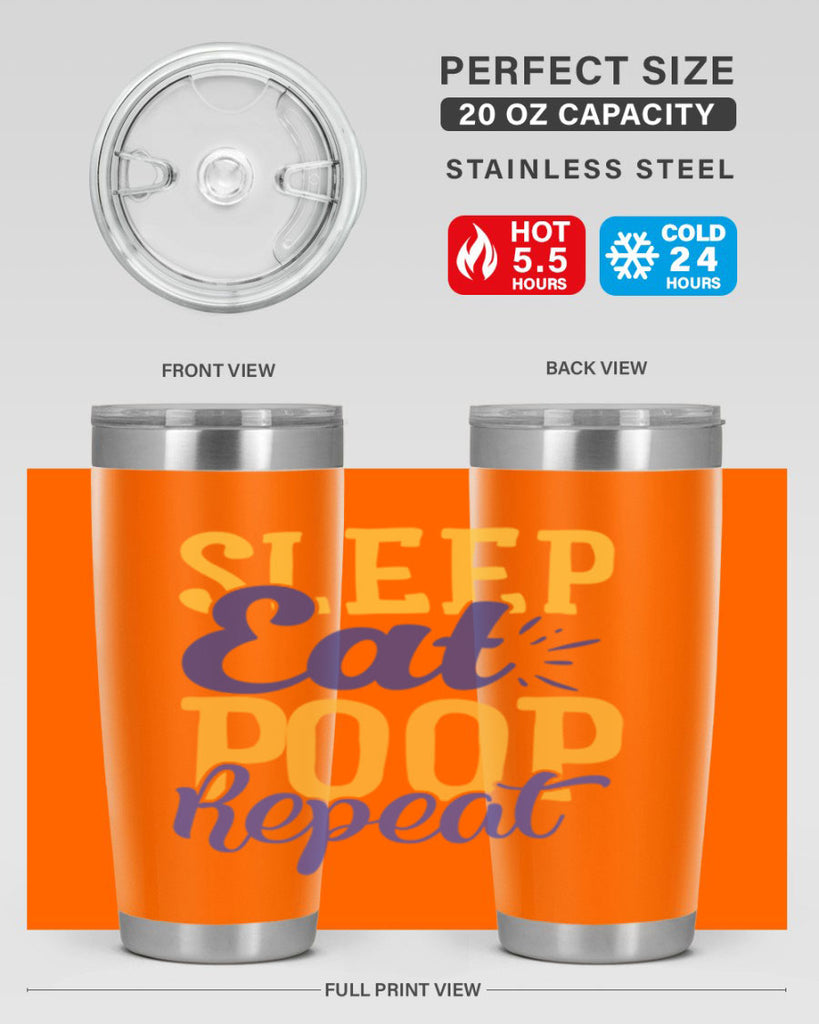 Sleep Eat Poop Repeat Style 201#- baby- tumbler