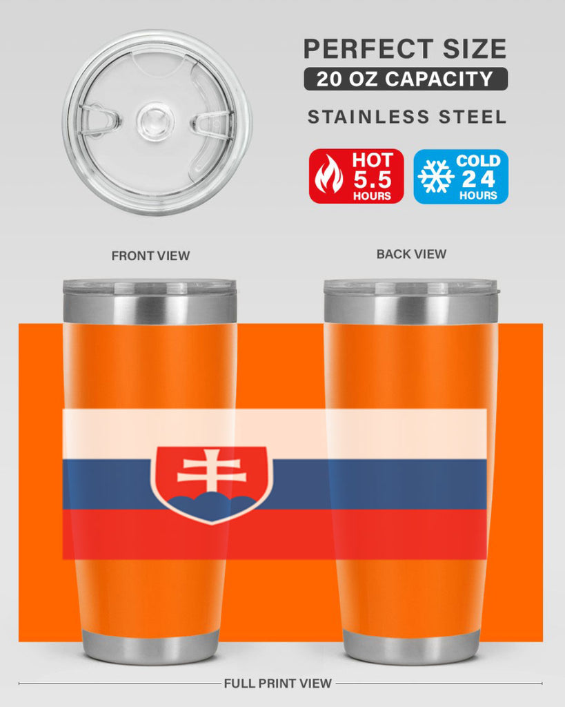 Slovakia 40#- world flags- Tumbler
