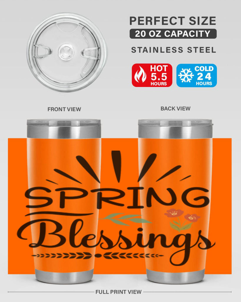 Spring Blessings  482#- spring- Tumbler