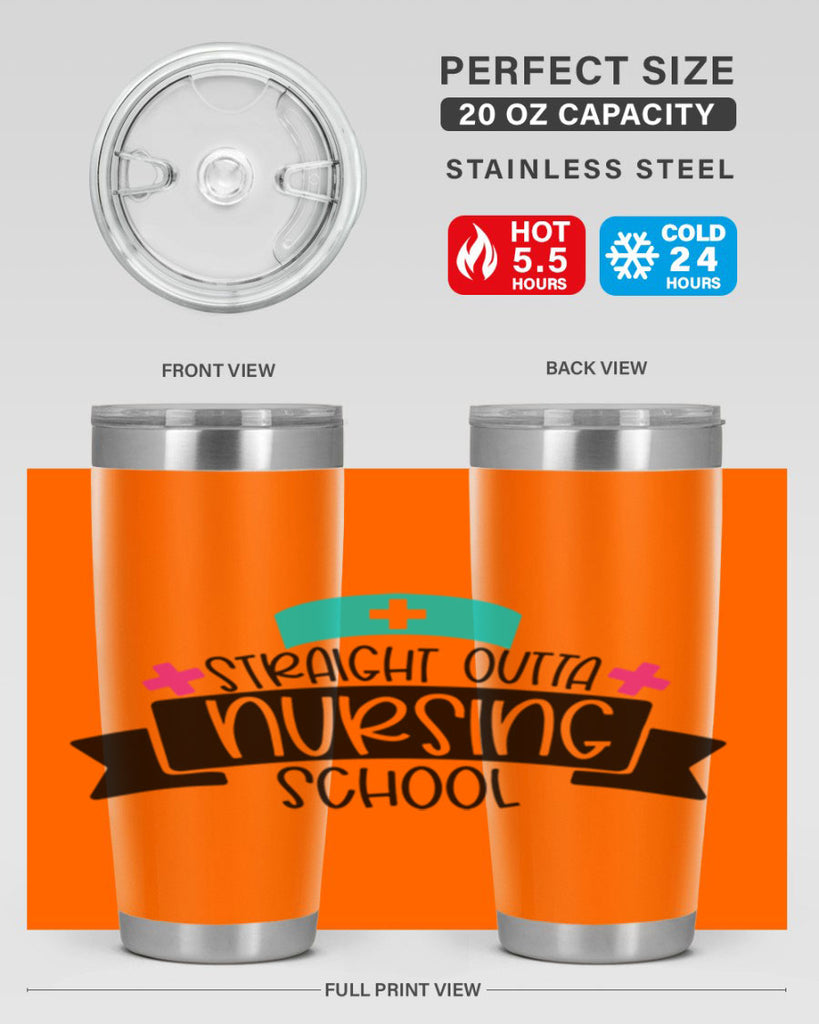 Straight Outta Nursing School Style Style 27#- nurse- tumbler