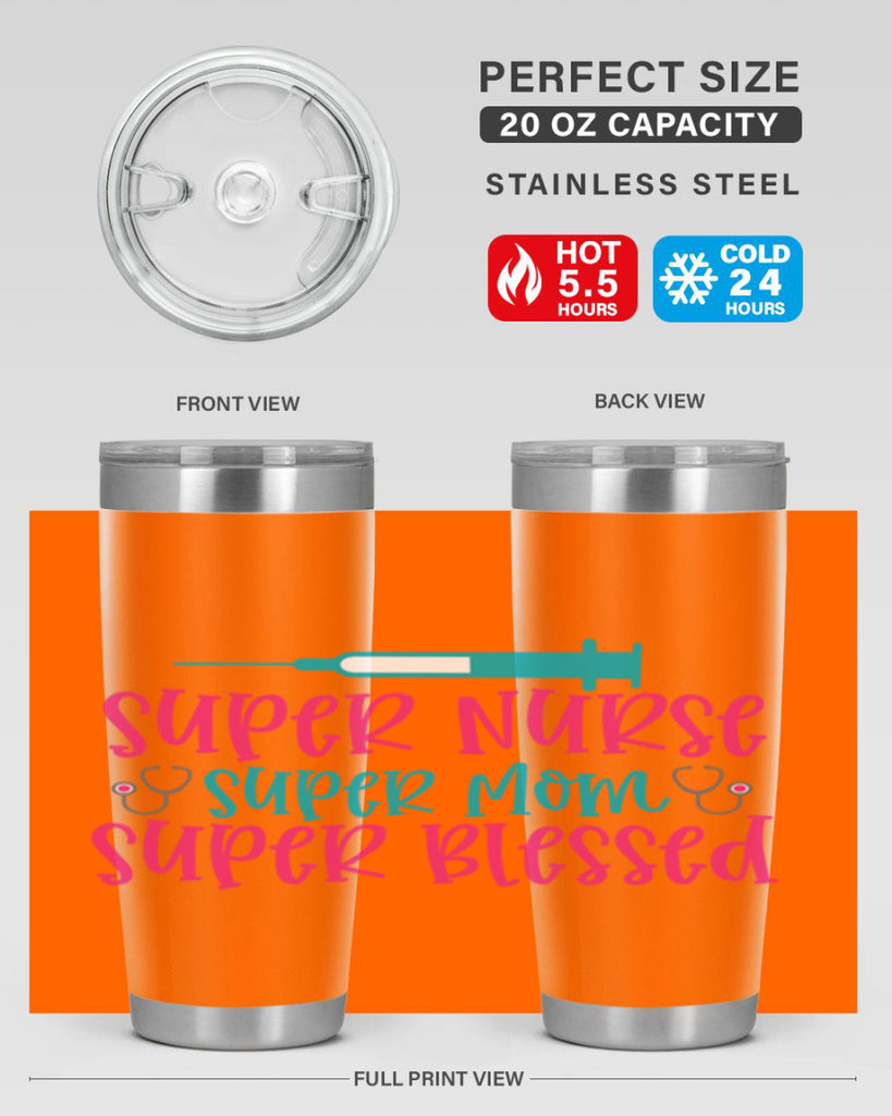 Super Nurse Super Mom Style Style 24#- nurse- tumbler