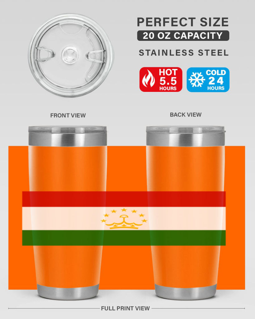 Tajikistan 25#- world flags- Tumbler