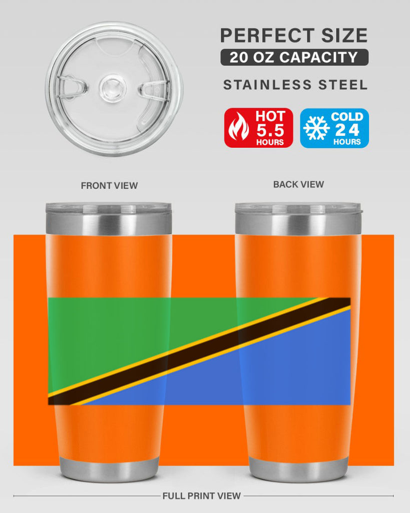 Tanzania 24#- world flags- Tumbler