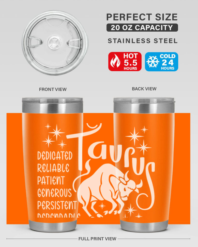 Taurus 491#- zodiac- Tumbler