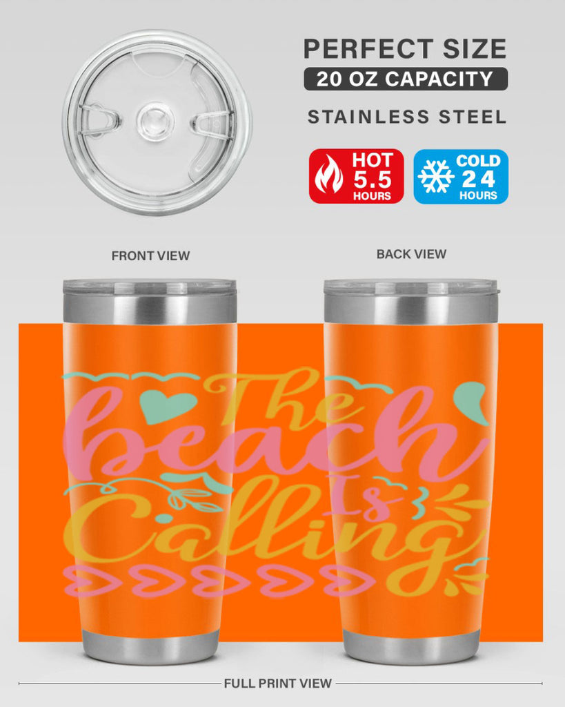 The beach is calling Style 1#- summer- Tumbler