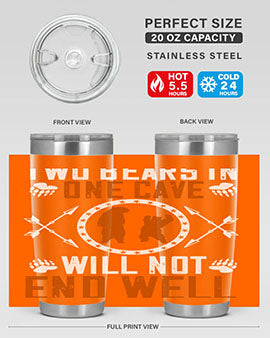 Two bears in one cave will not end well 34#- Bears- Tumbler