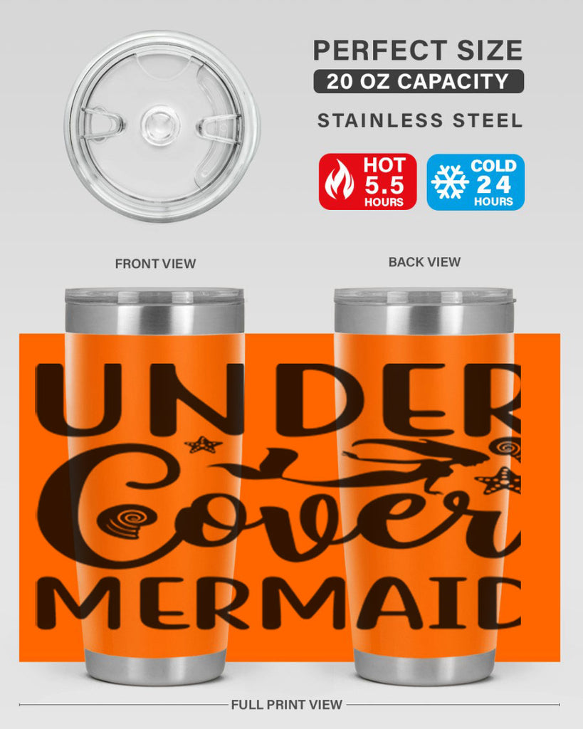 Under cover mermaid design 655#- mermaid- Tumbler