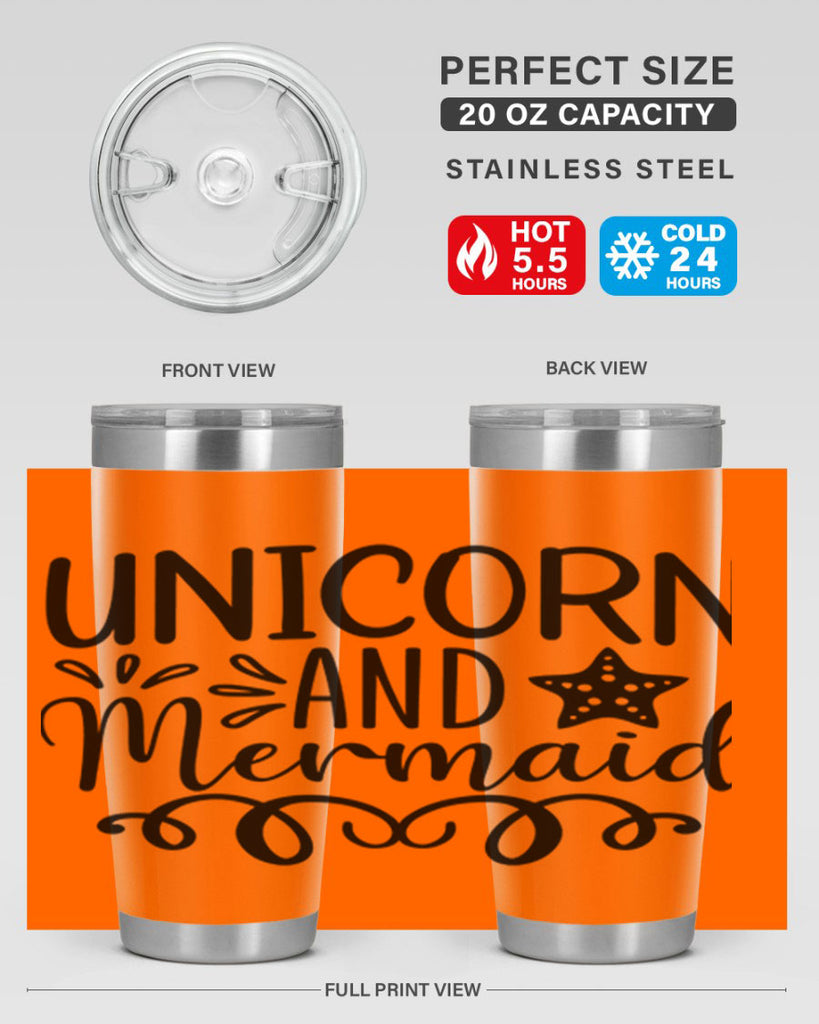 Unicorn And Mermaid 658#- mermaid- Tumbler