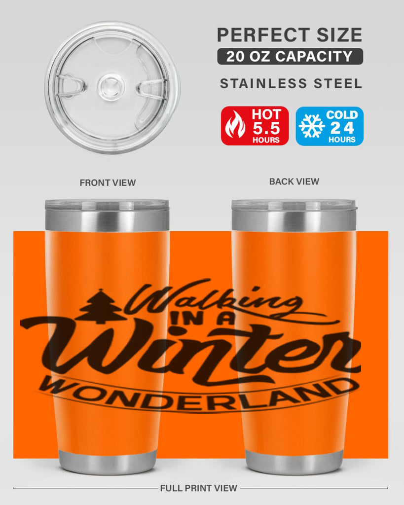 Walking In A Winter Wonderland 435#- winter- Tumbler