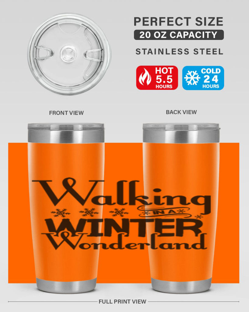 Walking in a Winter Wonderland 437#- winter- Tumbler