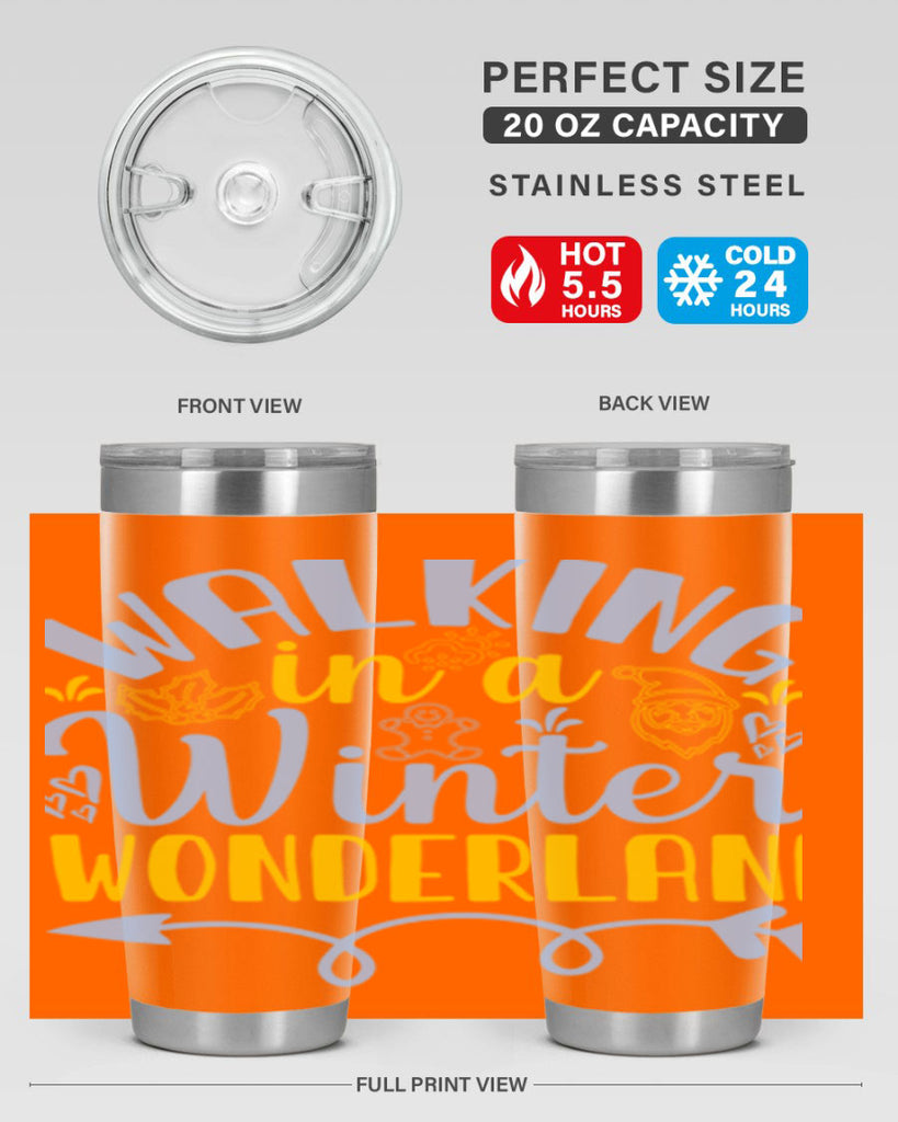 Walking in a winter wonderland440#- winter- Tumbler