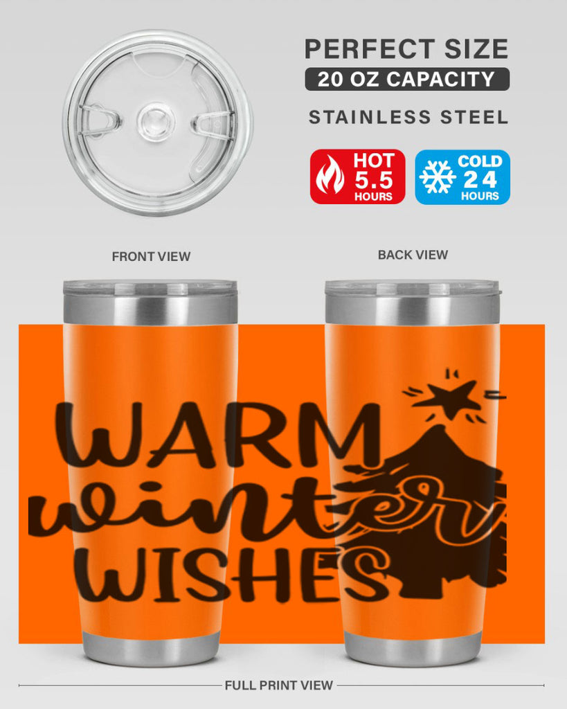 Warm Winter Wishes 451#- winter- Tumbler