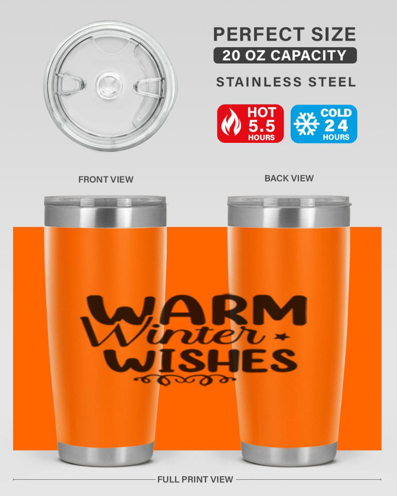 Warm Winter Wishes 453#- winter- Tumbler