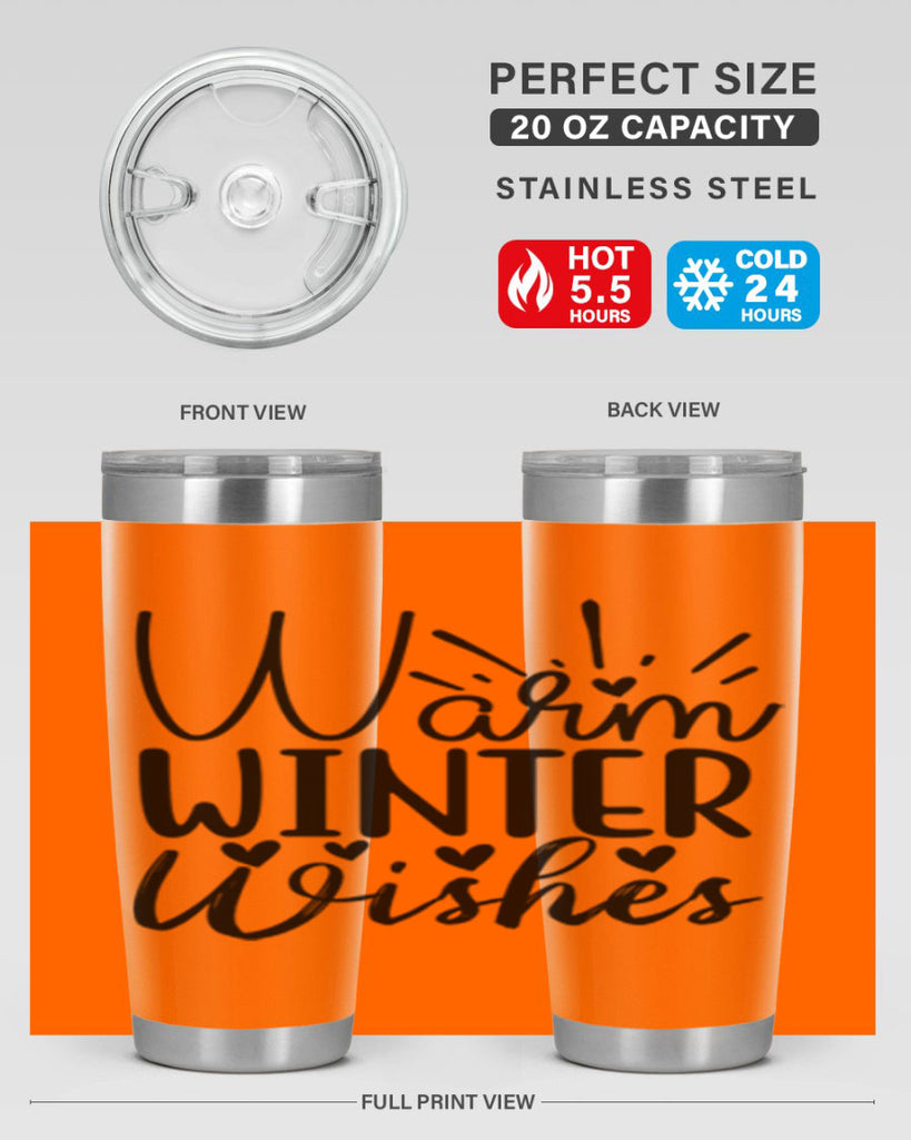 Warm Winter Wishes 454#- winter- Tumbler