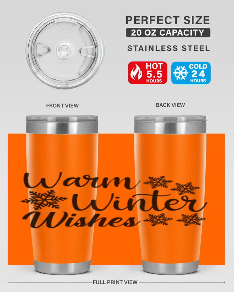 Warm Winter Wishes 466#- winter- Tumbler