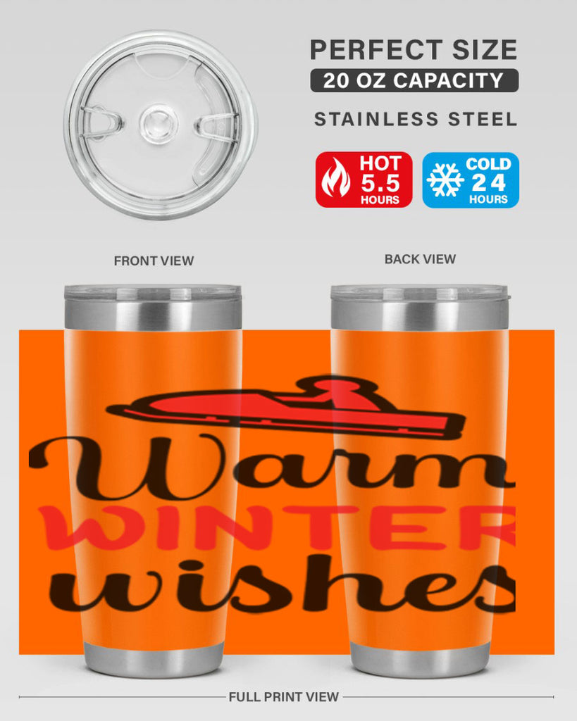 Warm winter wishes 452#- winter- Tumbler